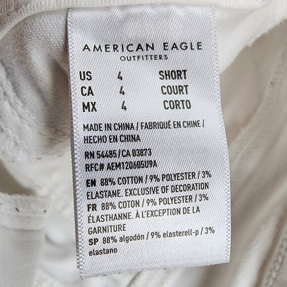 American Eagle White Super Hi-Rise Jegging Jeans Size 4 Short - Picture 5 of 16